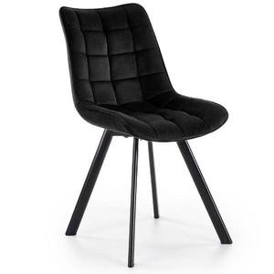 Čierna stolička W132 čierne nohy vyobraziť