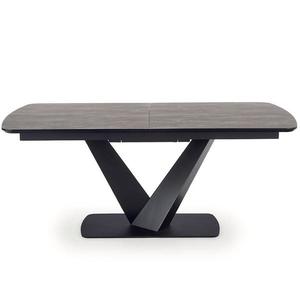 Rozkladací stôl Vinston 180/230x95cm Mdf/Oceľ – Tmavé Popolavý/Čierna vyobraziť