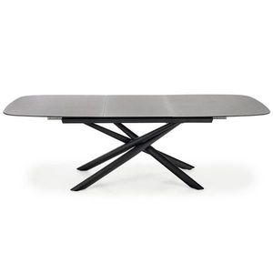 Rozkladací stôl Capello 180/240x95cm Sklo/Oceľ – Tmavé Popolavý/Čierna vyobraziť
