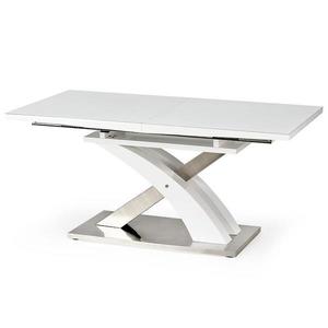 Rozkladací stôl Sandor 2 160/220x90cm Sklo/Mdf/Oceľ – Biely vyobraziť