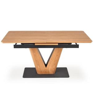 Rozkladací stôl Umberto 160/200x90cm Mdf/Oceľ – Dub Naturalny/Čierna vyobraziť