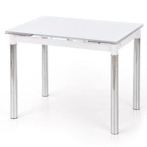 Rozkladací stôl Logan 2 96/142x70cm Sklo/Oceľ – Biely vyobraziť