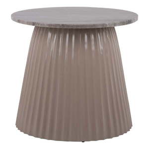 Svetlohnedý mramorový okrúhly konferenčný stolík ø 45 cm Luscious – Leitmotiv vyobraziť