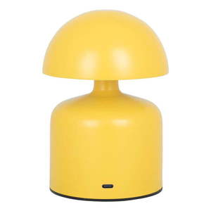 Žltá stolová lampa s kovovým tienidlom (výška 15 cm) Impetu – Leitmotiv vyobraziť
