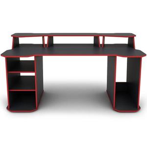 Písací stôl Matrix 4 grafit/červená vyobraziť