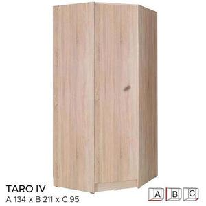 Skriňa Taro 4 134 cm dub sonoma vyobraziť