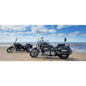 Dekor sklenený Motocykle na pláži 20/50 vyobraziť