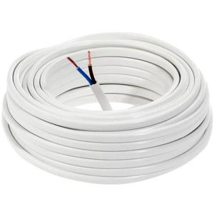 Elektrický kábel Omyp 2x0, 75 biely, bubon 10m vyobraziť