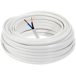 Elektrický kábel Omyp 2x1, 0 biely, bubon 10m vyobraziť