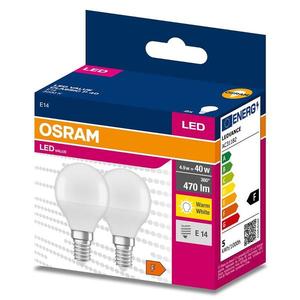 Žiarovka LED Osram E14 P45 4, 9W 2700K 2szt vyobraziť