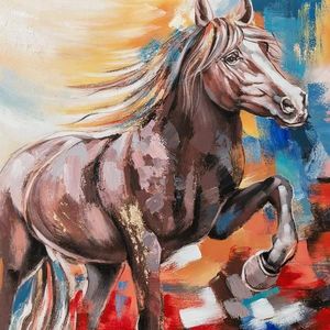 Obraz na plátne 80x80 Abstraktný kôň vyobraziť