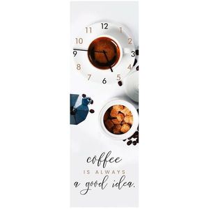 Sklenené hodiny 20X60 COFFEE vyobraziť
