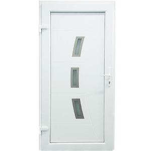 Dvere vchodové D10 90L biele vyobraziť