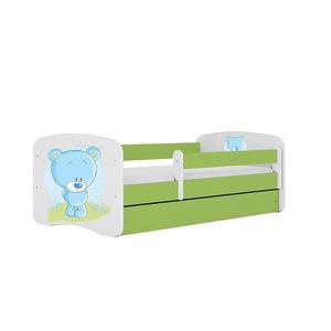Detská Posteľ. Babydreams+Sz+M Zelená 80x160 Medveď Mod vyobraziť