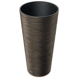 Kvetinač Furu Round Slim eco Wood 250 – káva eco vyobraziť