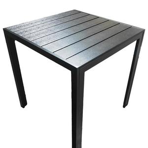 Stôl Douglas čierny s vrchnou doskou z polywoodu 70x70 cm vyobraziť