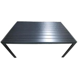 Stôl Douglas čierny s vrchnou doskou z polywoodu 150x90 cm vyobraziť