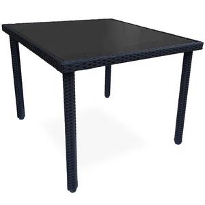 Záhradný ratanový stôl Dandy 90x90 čierny vyobraziť