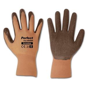 Ochranné rukavice Perfect hnedý, veľkosť 8 vyobraziť