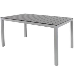 Stôl hliníkový Polywood strieborná/čierna vyobraziť