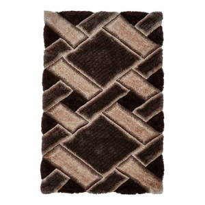 Tmavohnedý ručne tkaný koberec 120x170 cm Noble House – Think Rugs vyobraziť