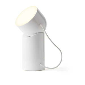 Biela LED stolná lampa (výška 14 cm) Orbe – Lexon vyobraziť