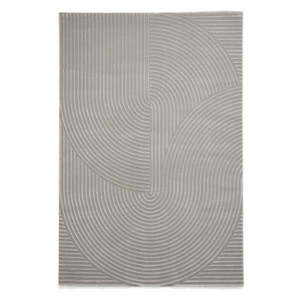Svetlosivý umývateľný koberec z recyklovaných vlákien 120x170 cm Flores – Think Rugs vyobraziť
