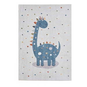 Modrý/svetlosivý detský koberec 120x170 cm Vida Kids Dinosaur – Think Rugs vyobraziť