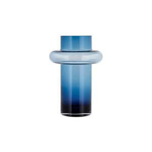 Tmavomodrá sklenená váza Lyngby Glas Tube, výška 30 cm vyobraziť