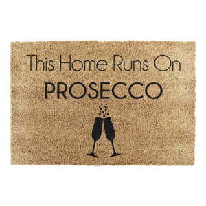 Rohožka z kokosového vlákna 40x60 cm This Home Runs On Prosecco – Artsy Doormats vyobraziť
