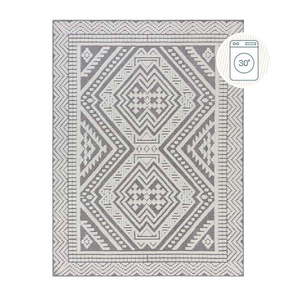 Sivý umývateľný koberec zo ženilky 80x160 cm Jaipur – Flair Rugs vyobraziť