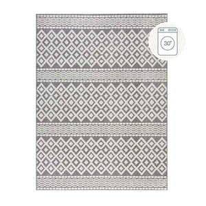 Sivý umývateľný koberec zo ženilky 160x240 cm Jhansi – Flair Rugs vyobraziť