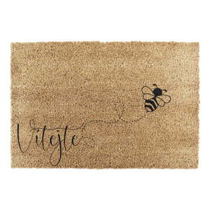 Rohožka z prírodného kokosového vlákna ARTS Doormats Včela, 40 x 60 cm vyobraziť