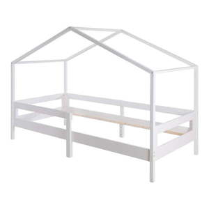 Biela domčeková detská posteľ 90x200 cm – Roba vyobraziť