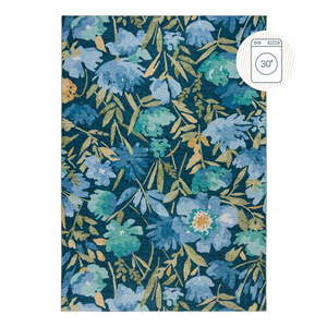 Modrý prateľný koberec 230x160 cm Alyssa - Flair Rugs vyobraziť