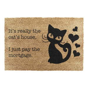 Rohožka z kokosového vlákna 40x60 cm It's Really the Cats House – Artsy Doormats vyobraziť
