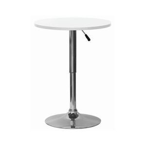 Okrúhly barový stôl Laurent 60 cm, biely% vyobraziť