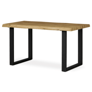 Sconto Jedálenský stôl ADDY dub divoký/čierna, šírka 135 cm vyobraziť