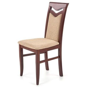 Sconto Jedálenská stolička CATRUNI orech tmavý/béžová vyobraziť