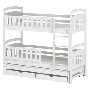 Sconto Poschodová posteľ ROMERIA biela, 90x200 cm vyobraziť