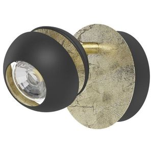Sconto Bodové LED svietidlo NOCITO 1 čierna/zlatá vyobraziť