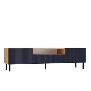TV stolík KAMA 160 cm dub artisan/modrý vyobraziť
