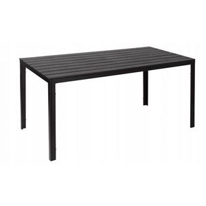 Záhradný cateringový stôl 156x78 cm čierny vyobraziť