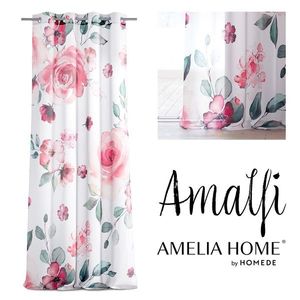 Závěs AmeliaHome Amalfi 140x270 cm bílo-růžový vyobraziť