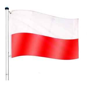 Vlajkový stožiar vrátane vlajky Poľsko - 650 cm vyobraziť