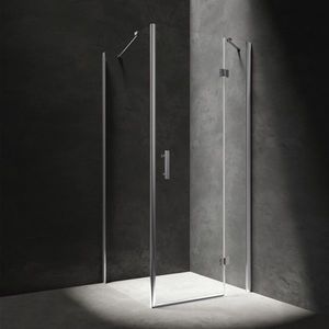 OMNIRES - MANHATTAN štvorcový sprchovací kút s krídlovými dverami, 90 x 90 cm chróm / transparent /CRTR/ MH9090CRTR vyobraziť