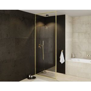 HOPA - Walk-in sprchovací kút ICON GOLD - FARBA rámu - Zlatá, Rozmer A - 100 cm, Rozmer C - 200 cm, Výplň - Číre bezpečnostné sklo - 8 mm BCICON10GC vyobraziť