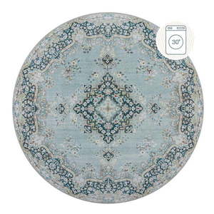 Modrý prateľný okrúhly koberec ø 180 cm Colby - Flair Rugs vyobraziť