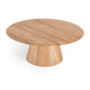 Okrúhly konferenčný stolík z dubového dreva v prírodnej farbe ø 80 cm Mushroom – Gazzda vyobraziť