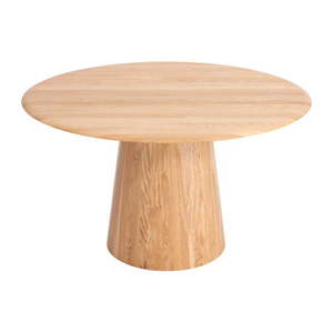 Okrúhly jedálenský stôl z dubového dreva v prírodnej farbe ø 126 cm Mushroom – Gazzda vyobraziť